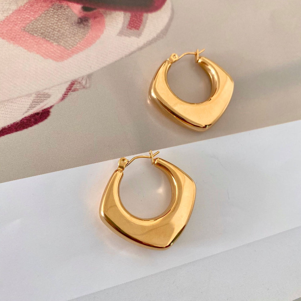 Hollow Circle Irregular Earrings
