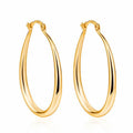 Oval hoop earrings