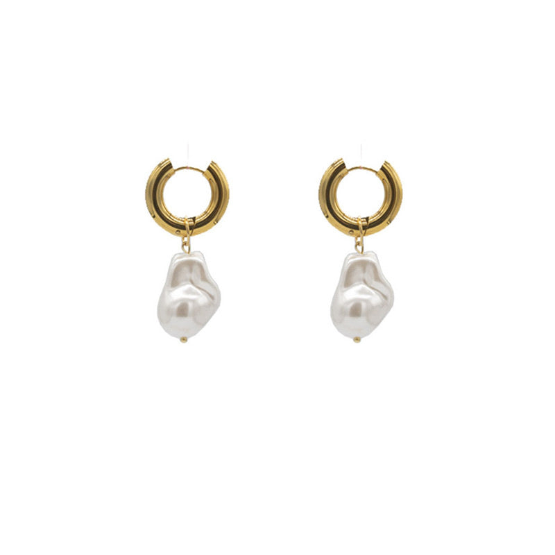 Irregular Pearl Earrings