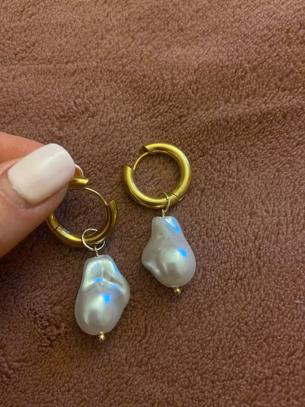 Irregular Pearl Earrings